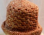 Fawn, tan & cream rolled brim hat